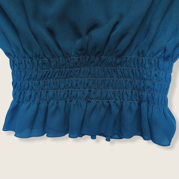 Notations Co. Black blouse with ruffle detailing - Picture 10 of 10